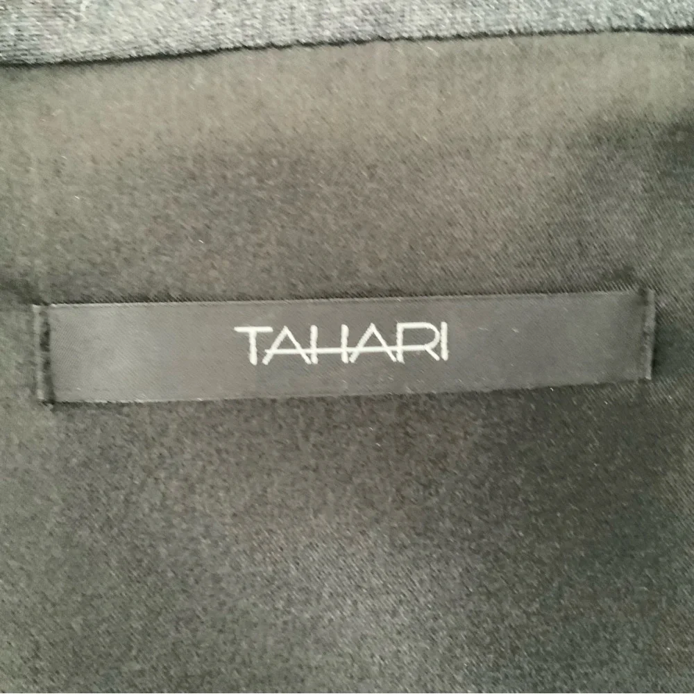 TAHARI Blazer Cropped Office Corpcore Minimalist Gray Size 12 Minimalist